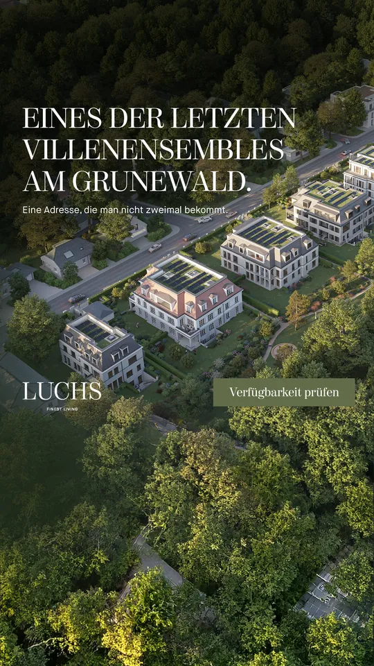 Anzeige LUCHS: eines der letzten Villenensembles am Grunewald